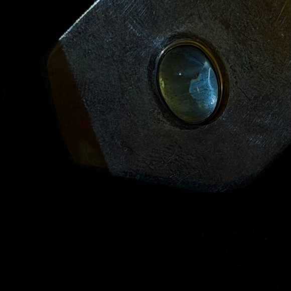 Sterling Silver Geometric Barrette. - Picture 3 of 4